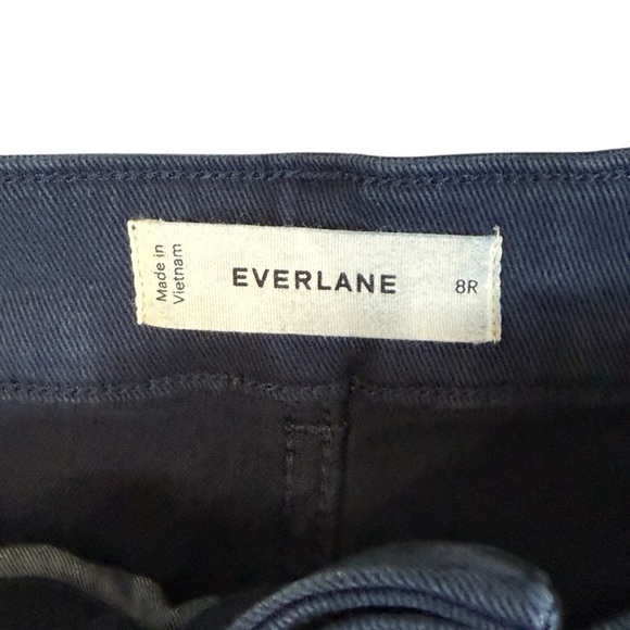 Everlane Navy Utility Straight Leg Cropped Rolled Hem Pant Size 8R #1862 - Picture 6 of 7